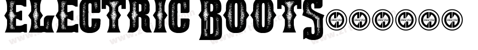 Electric Boots字体转换